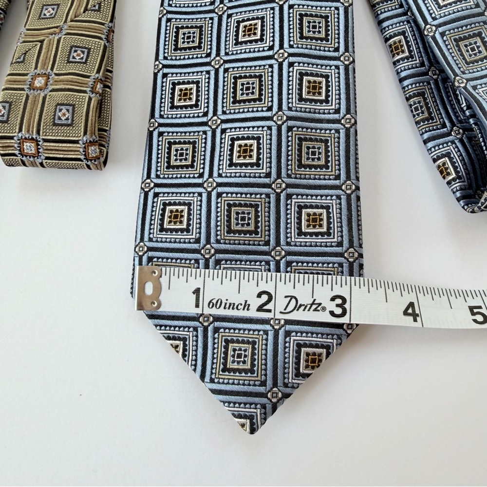 Set of Two Mens JZ Richard’s / JZ Boulder Silk Neckties - Picture 4 of 7